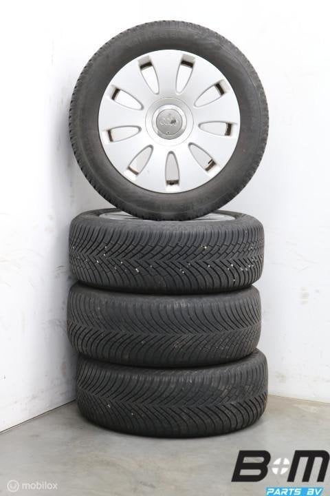 Org 16 inch velgen + 4S banden Audi A4 8E 8E0601025AE, Pneus et Jantes, 16 pouces, Véhicule de tourisme, 205 mm