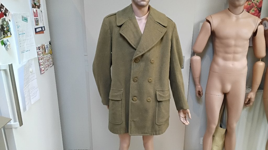 USA WO2 overcoat short officer's., Collections, Enlèvement ou Envoi, Armée de terre, Vêtements ou Chaussures