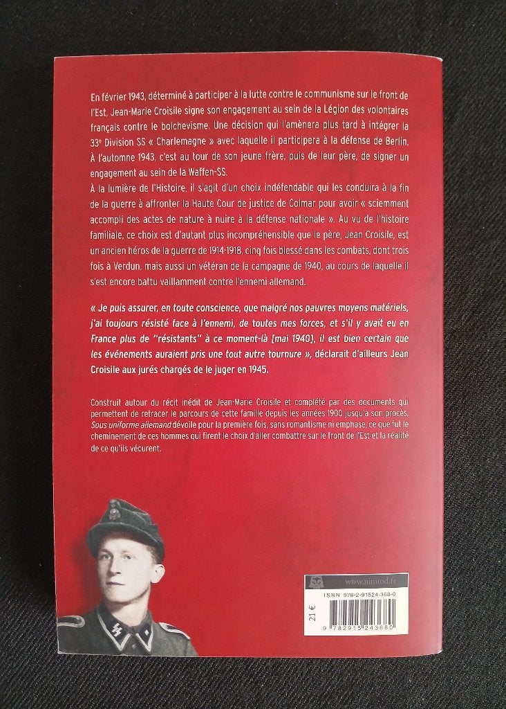 In Duits uniform, Algemeen, Tweede Wereldoorlog, Gelezen, Jean-Marie Croisile