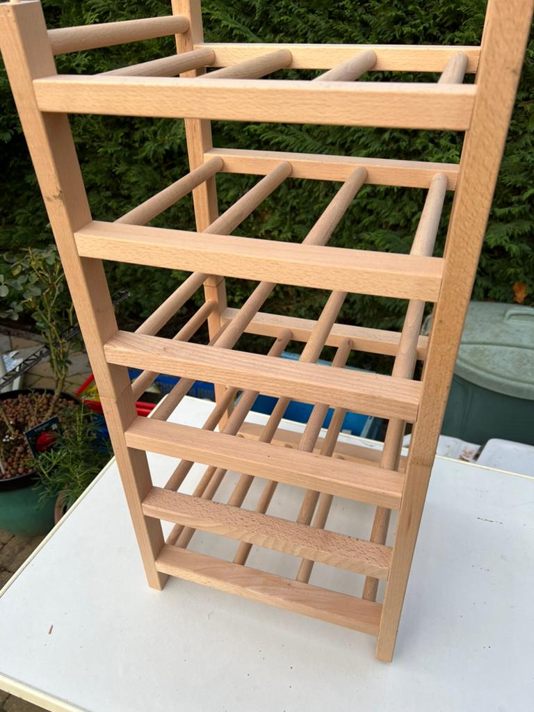 Casier à vin en bois de qualité supérieure, Enlèvement, Comme neuf