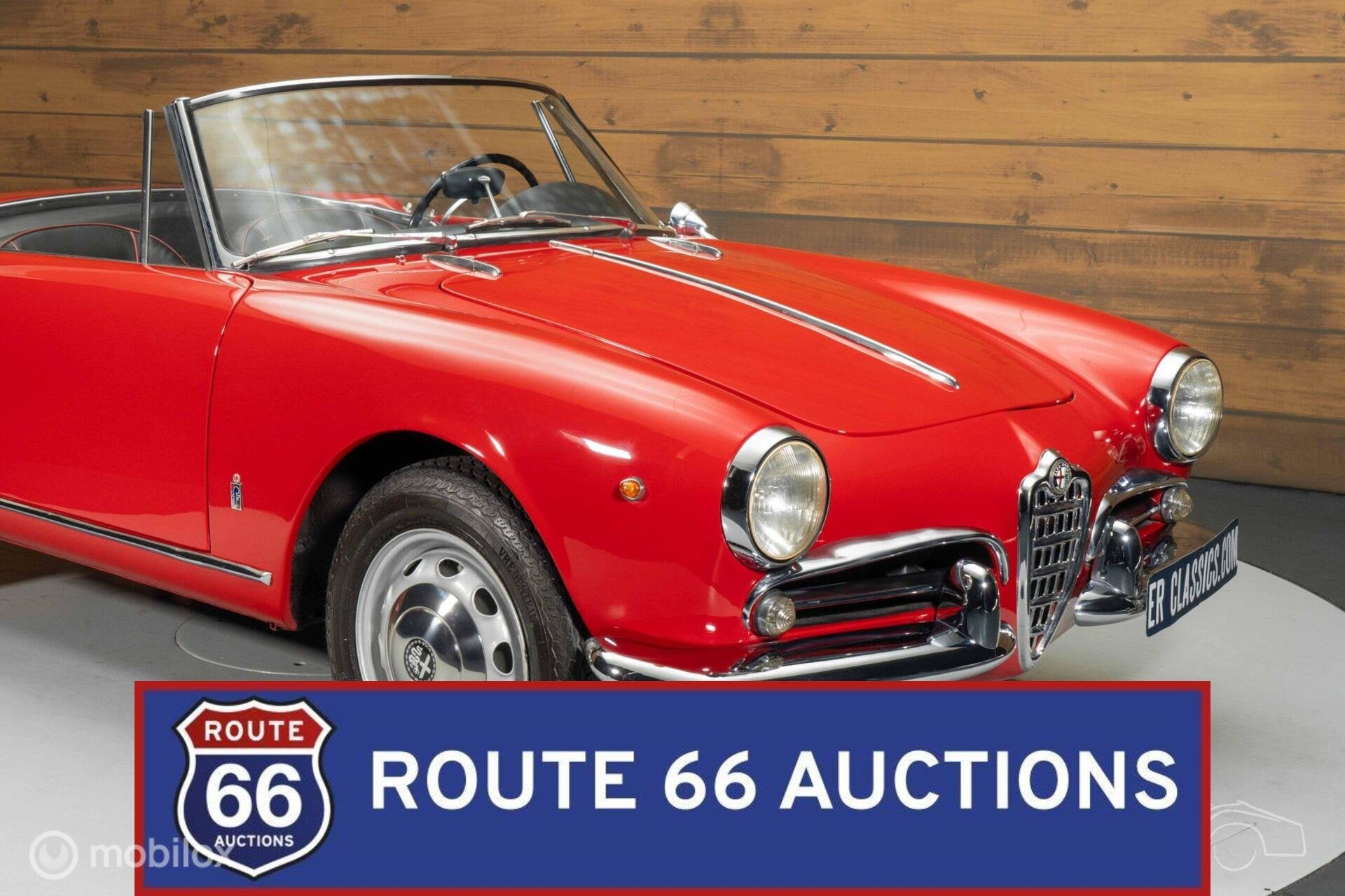 Alfa Romeo Giulietta Spider | 1961 | Route 66 Auctions, Achat, Entreprise, Boîte manuelle, Autre carrosserie
