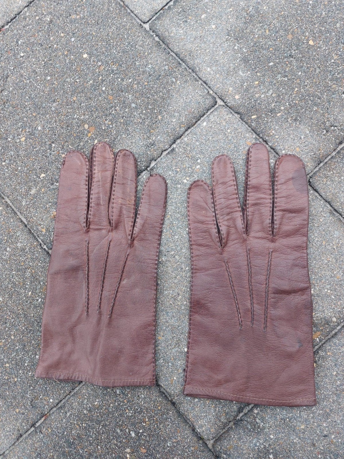 Duitse WO2 Leren Handschoenen Hitlerjugend, Collections, Enlèvement ou Envoi, Armée de terre, Vêtements ou Chaussures