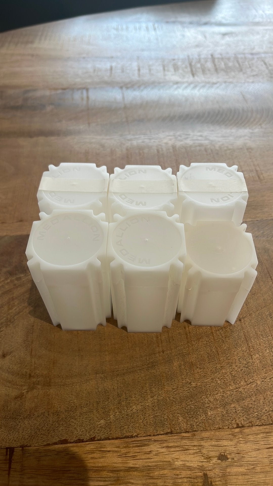 6 lege zilveren muntbuisjes van 1 oz, Postzegels en Munten, Ophalen of Verzenden