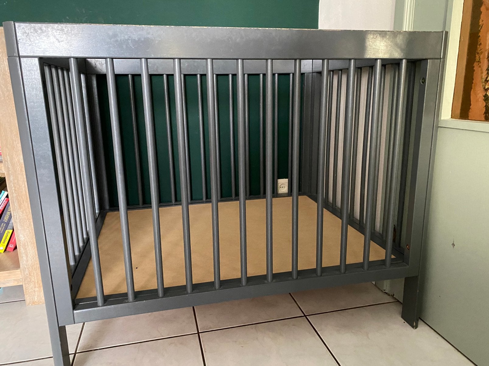 Babypark inclusief matras en parkmat, Ophalen, Gebruikt, Rechthoekig, In hoogte verstelbaar