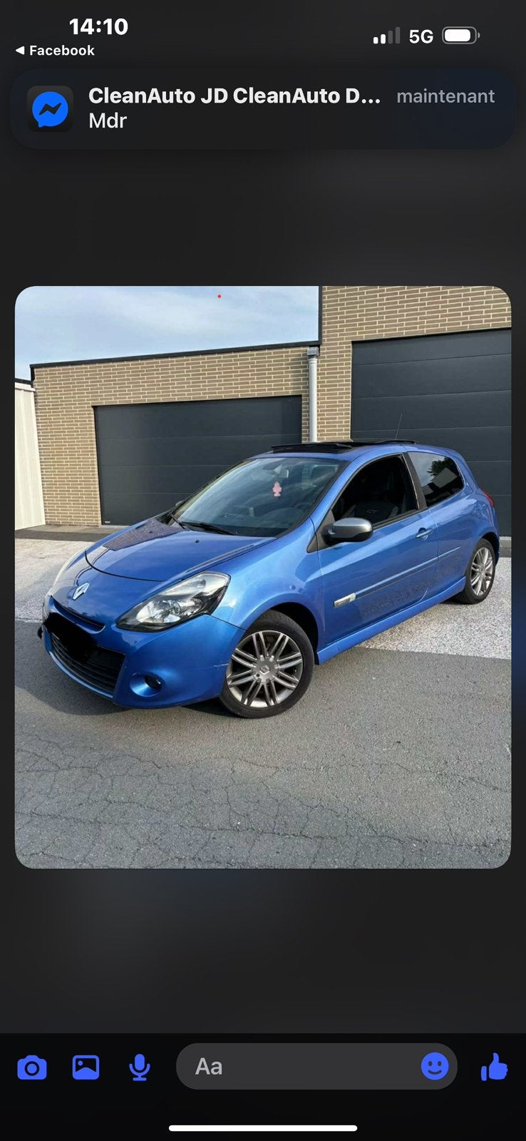 Clio 3 GT, Enlèvement ou Envoi