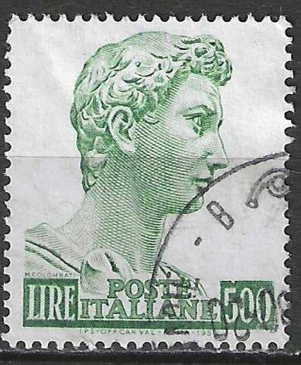 Italie 1957 - Yvert 738 - Sint Joris door Donatello (ST), Verzenden, Gestempeld
