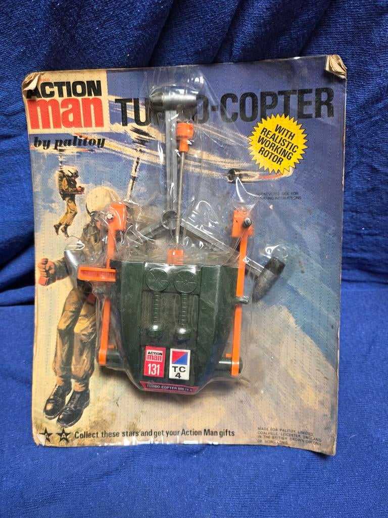 Turbo-Copter Action Man de la marque Palitoy. Année 70 . Reg, Collections, Jouets