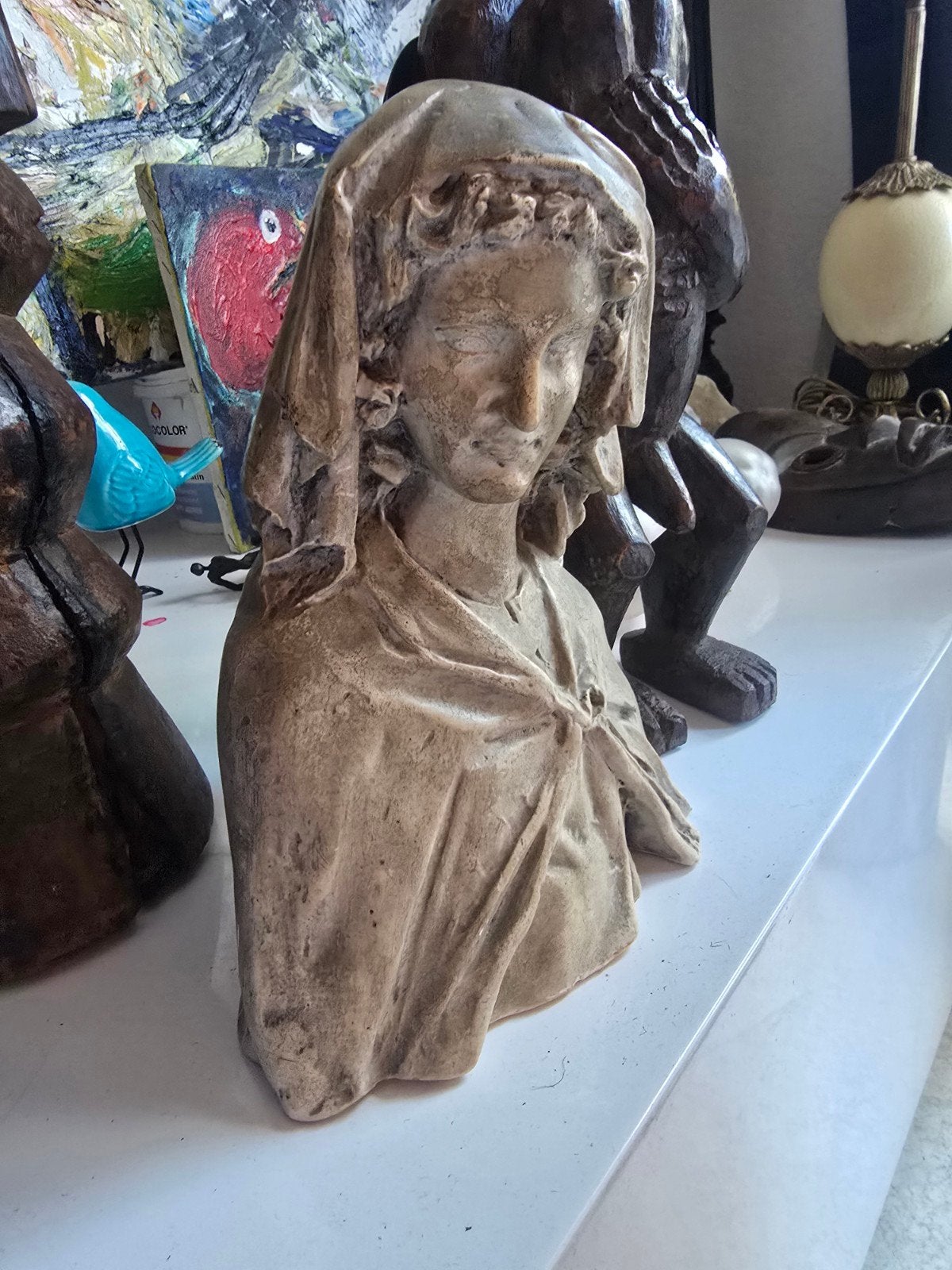 statue en plâtre 19eme, Enlèvement ou Envoi