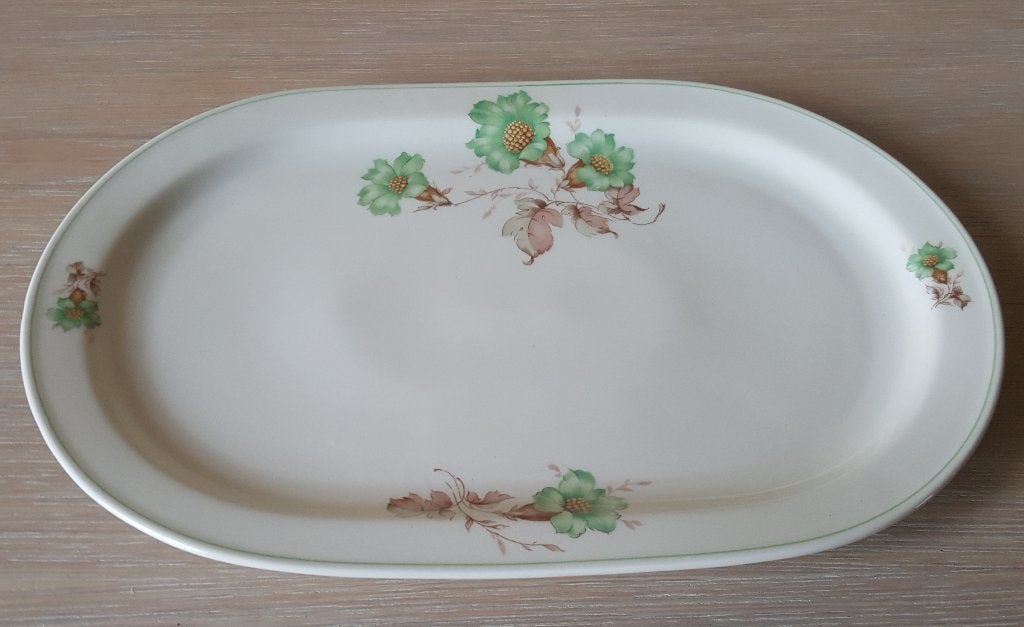 Grand plat de service ovale C.T. Tielsch Altwasser - 1930, Enlèvement ou Envoi