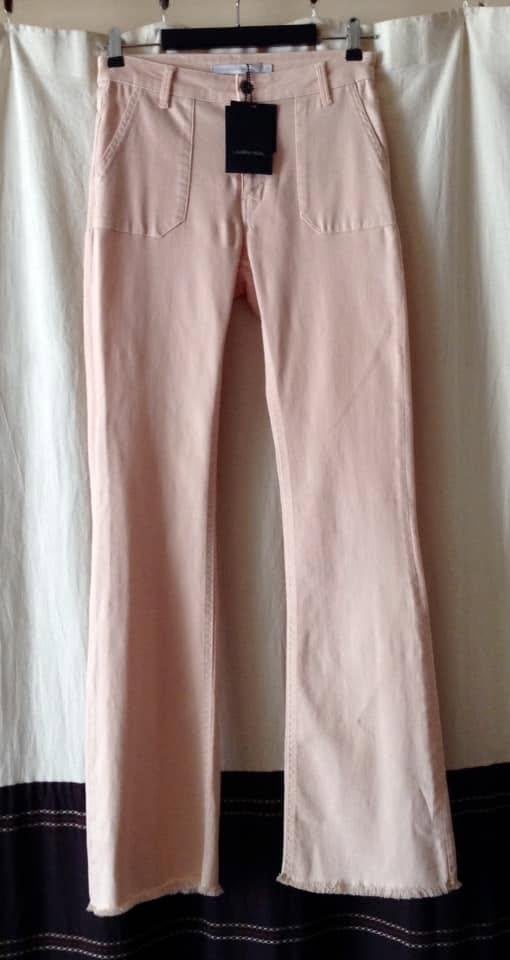 •  Lauren Vidal flared broek — BLUSH (Poederroze) —Maat XS, Nieuw, Ophalen of Verzenden, Lauren Vidal Denim, Roze