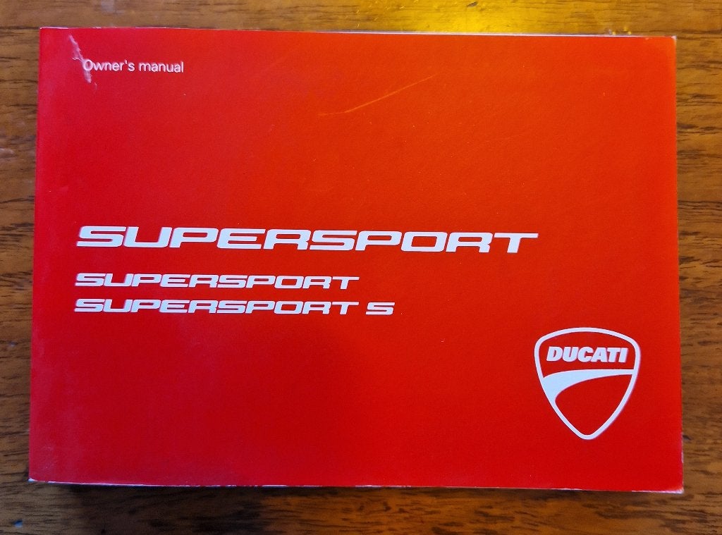 Livret d'instructions Ducati Supersport (anglais), Enlèvement ou Envoi, Ducati