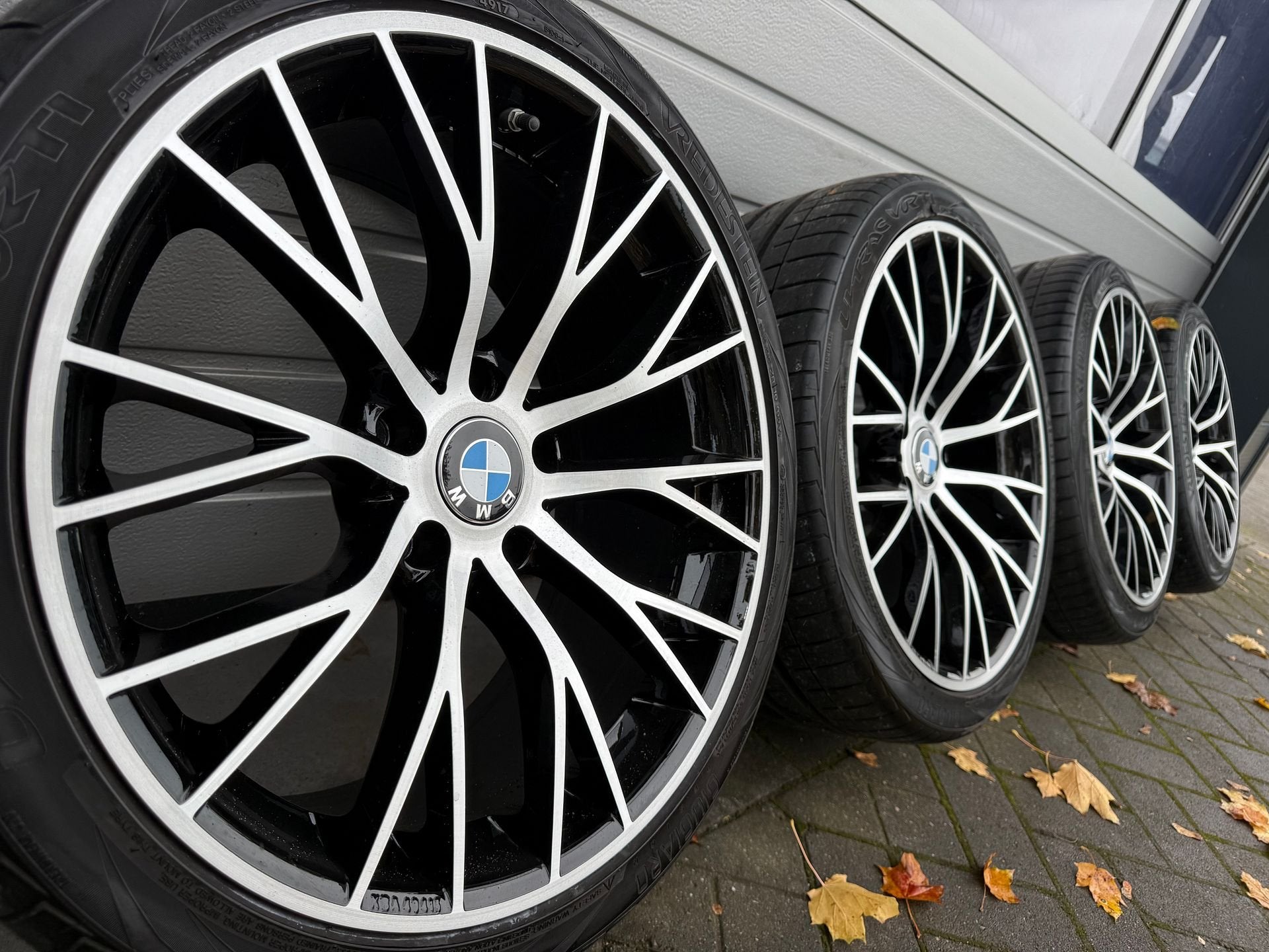 19 inch BMW 5 6 serie E60 E61 E63 E65 breedset velgen banden, Auto-onderdelen, 19 inch, -, -, Banden en Velgen
