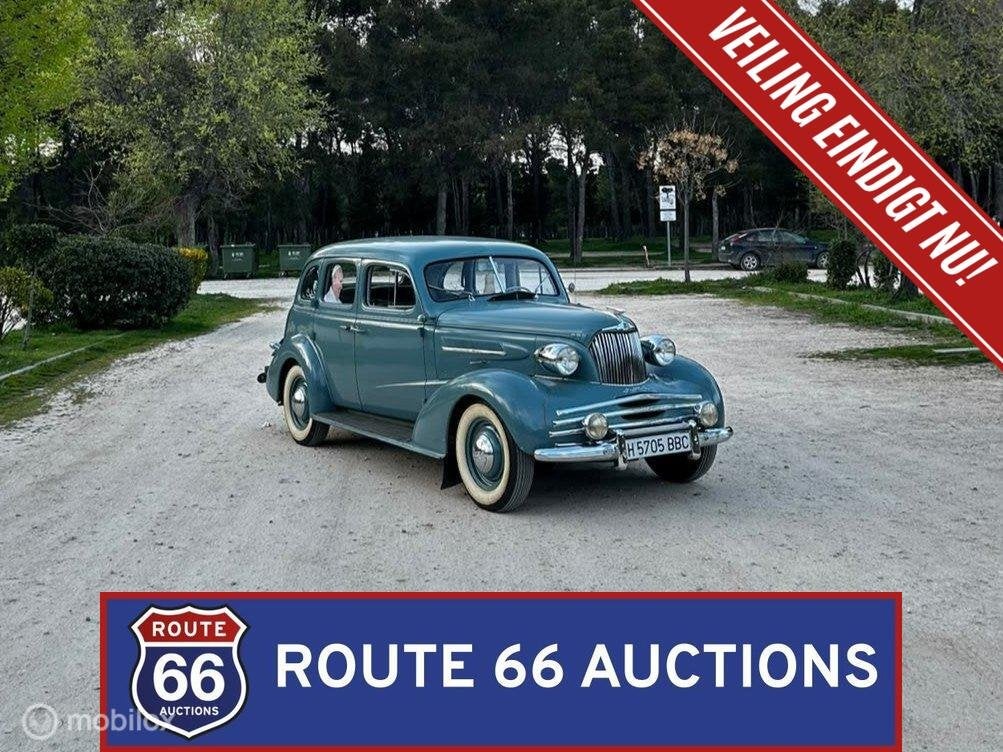 Chevrolet Master Deluxe | 1937 | Route 66 Auctions, Auto's, Chevrolet, Zwart, Bedrijf, Handgeschakeld