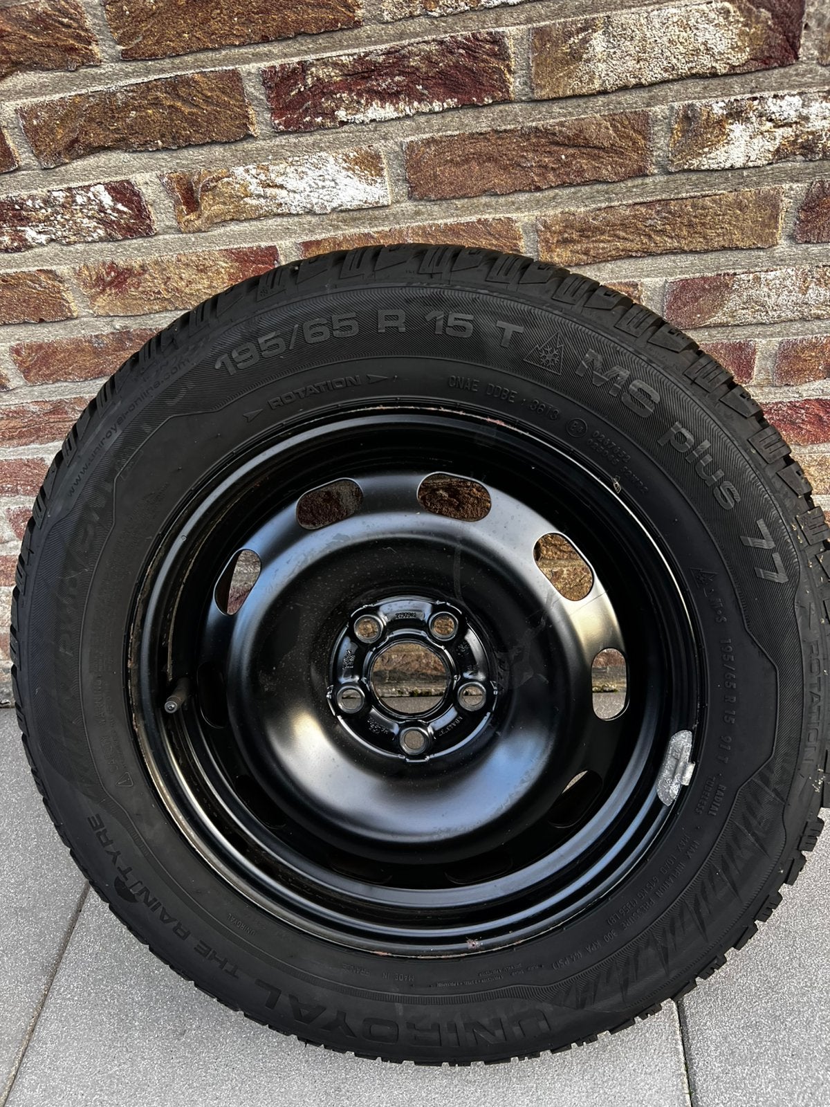 4 roues complètes 15” – Michelin Alpin – 165/65 R15 – 5x100, Enlèvement