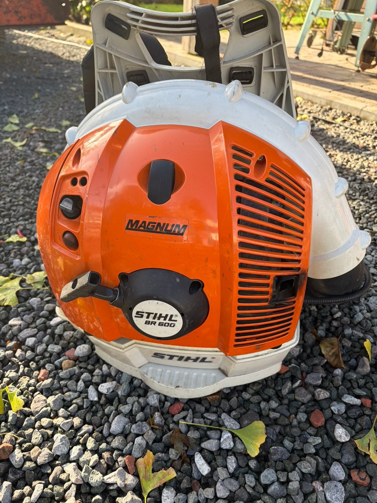Stihl BR600 bladblazer, Ophalen, Gebruikt