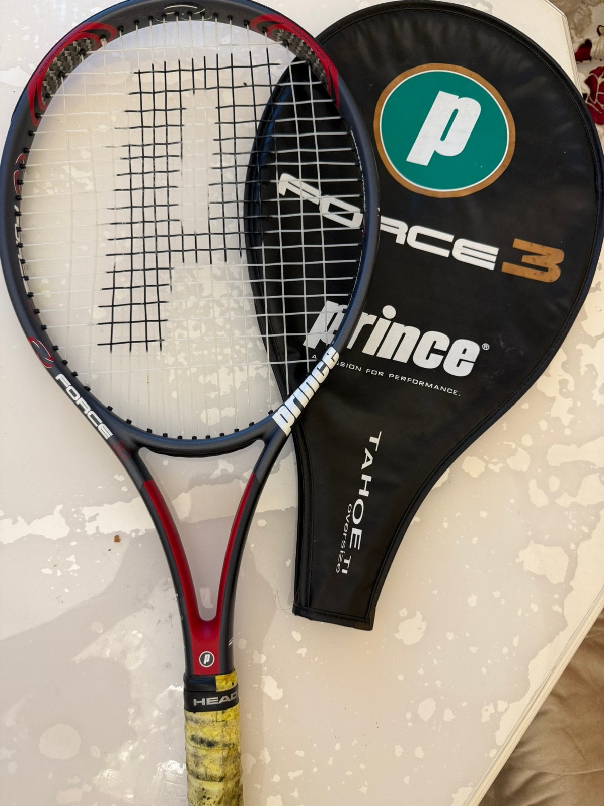 Prince Force 3 Tahoe tennisracket mag weg voor klein prijsje, Sports & Fitness, Tennis, Enlèvement, Comme neuf, Prince