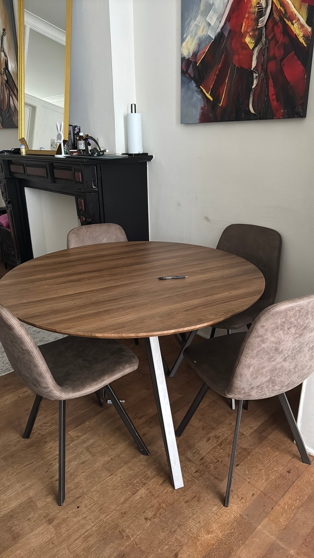 Table à manger avec chaise, Enlèvement ou Envoi, Comme neuf
