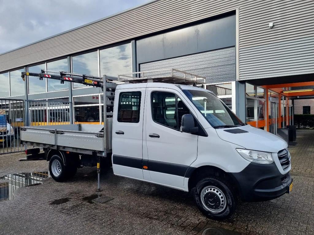 Mercedes-Benz Sprinter 514 CDI Open Laadbak Hiab Kraan 1000k, Auto's, Automaat, 4 deurs, Achterwielaandrijving, Gebruikt