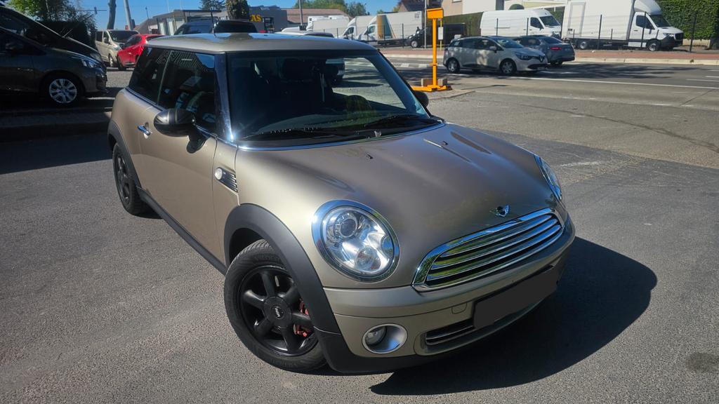 Mini Cooper 1.4Lbenzin/AUTOMATICH/102.000km/2009/Airco/Xeno/, Auto's, Mini, Automaat, Stof, Overige kleuren, Grijs