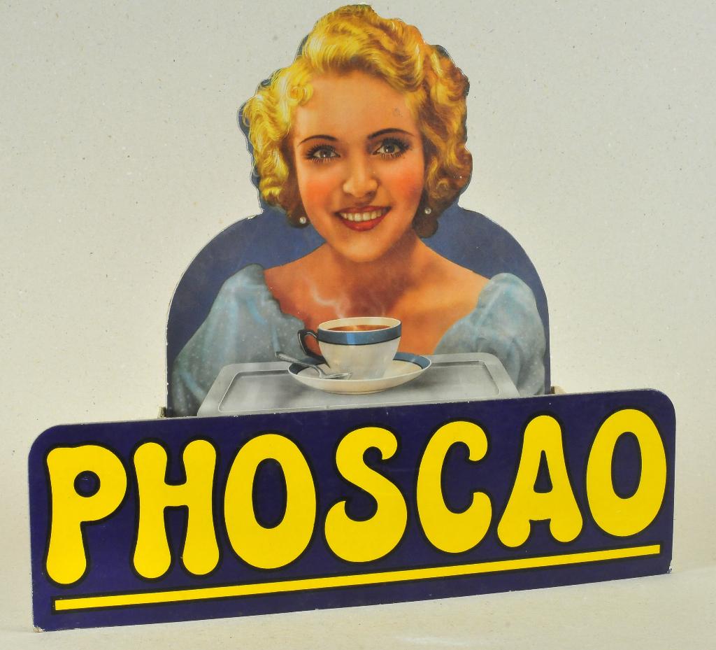 PHOSCAO Plaque carton PLV 1930, Envoi