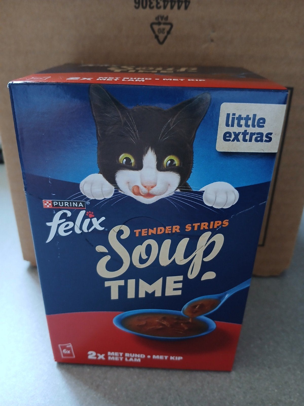Felix Soup time Purina Multipack Rund, kip en lam Nieuw, Dieren en Toebehoren, Dierenvoeding, Ophalen, Kat