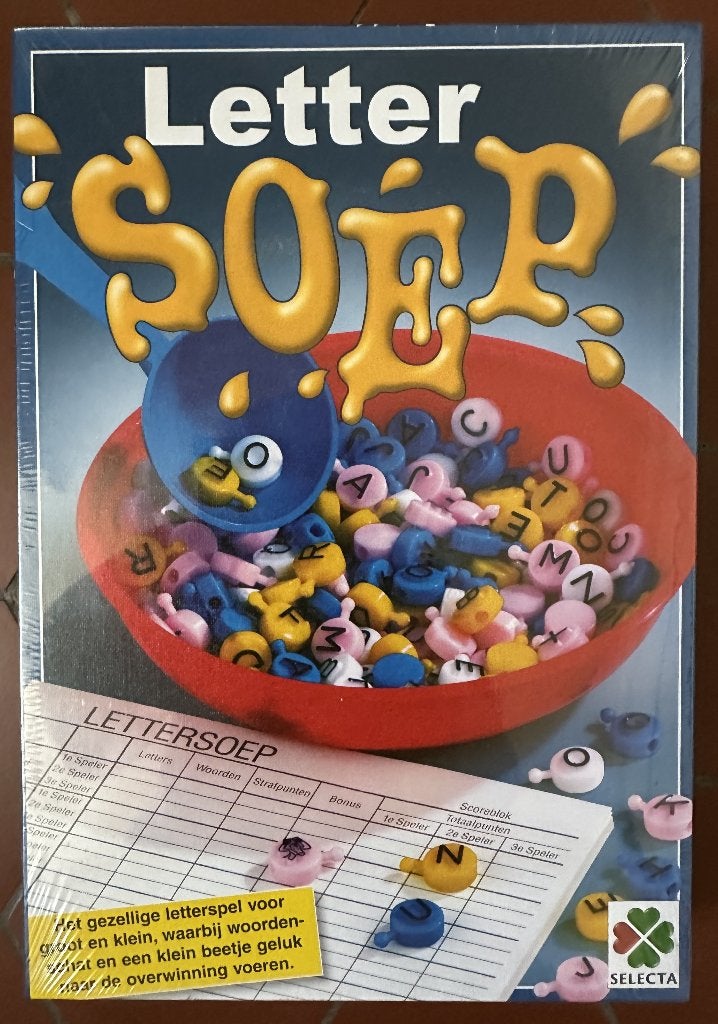 The Letter Soep bordspel, Drie of vier spelers, Ophalen, Nieuw