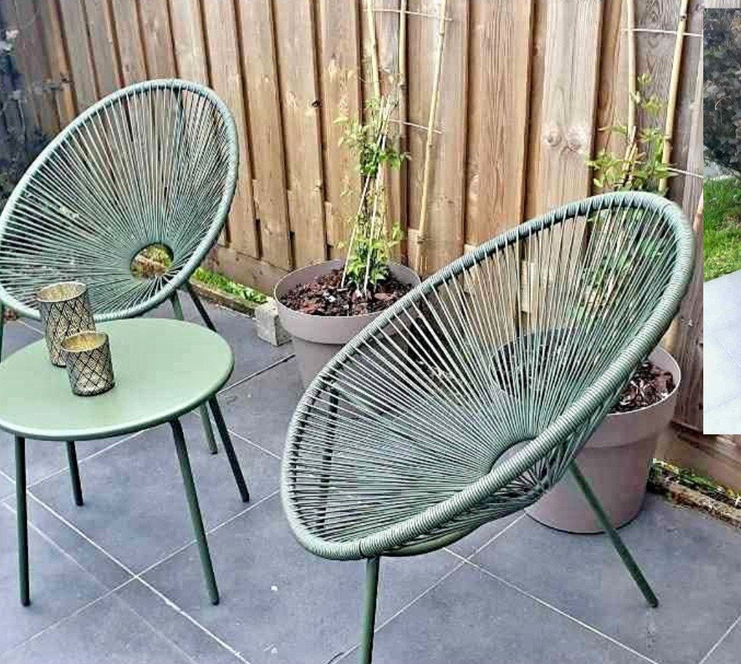 Groene loungeset, Ophalen