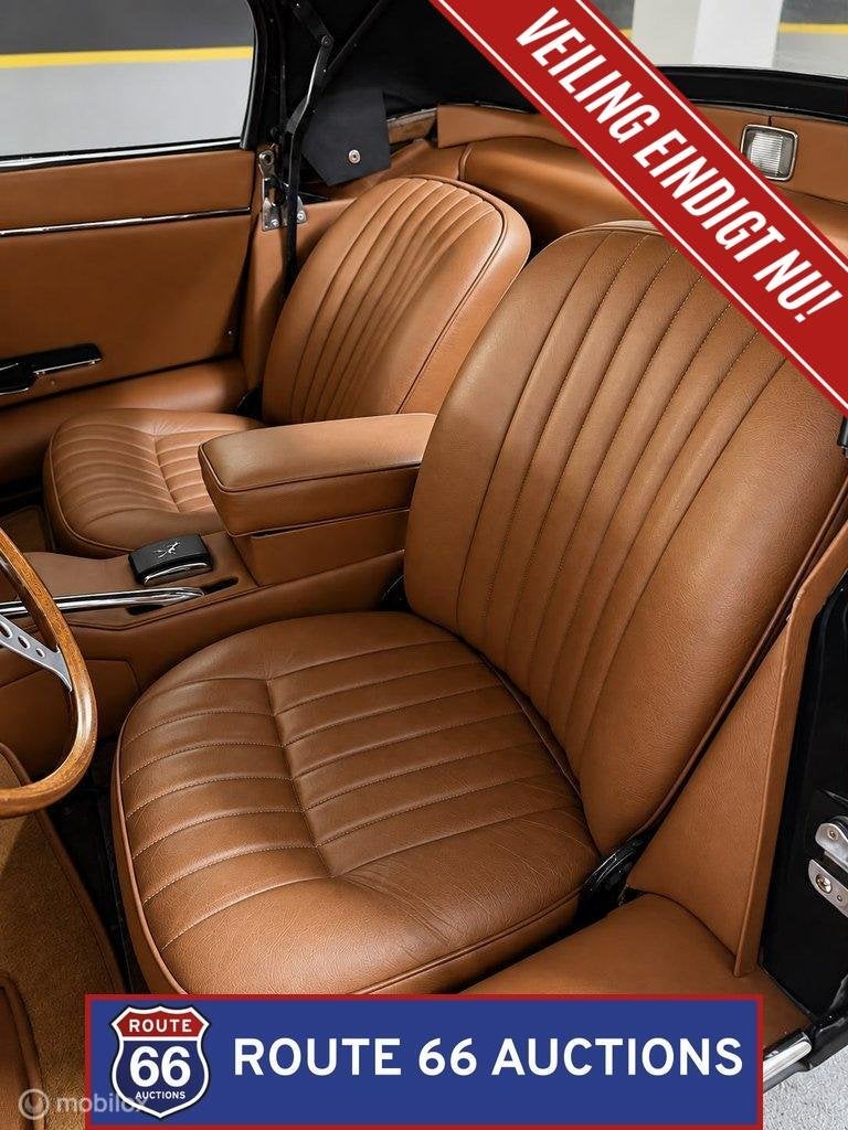 Jaguar E-Type Series 1.5 Cabriolet | 1968 | Route 66 Auction, Auto's, Zwart, Bedrijf, Handgeschakeld, Overige carrosserie