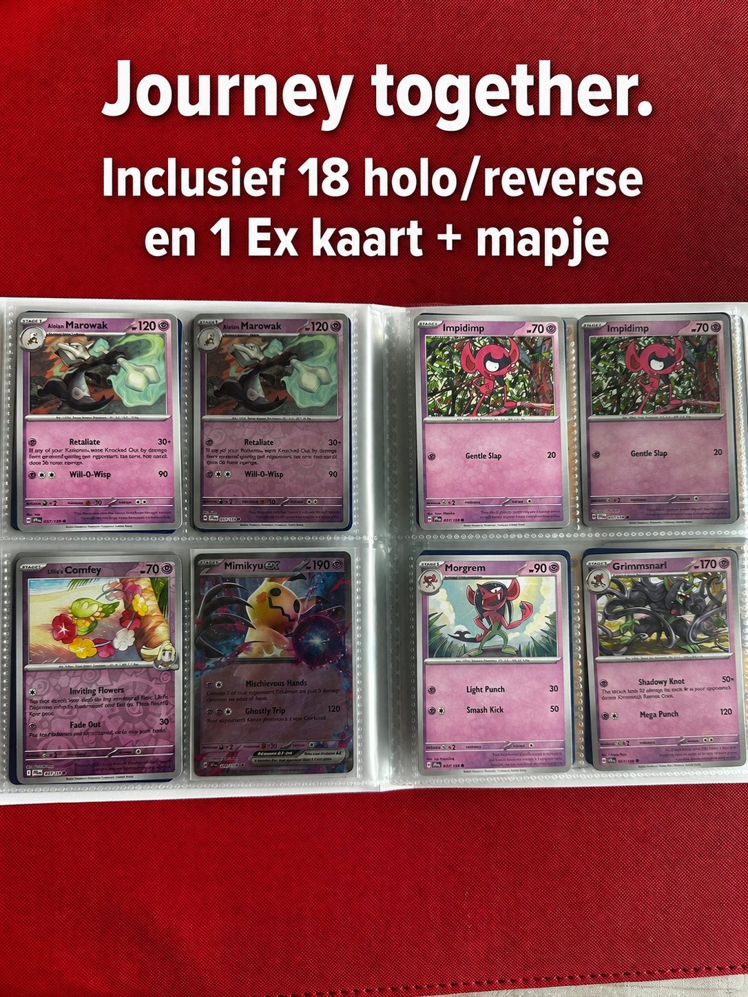 Mapje met originele pokemon kaarten van Journey together, Hobby en Vrije tijd, Verzamelkaartspellen | Pokémon, Ophalen of Verzenden