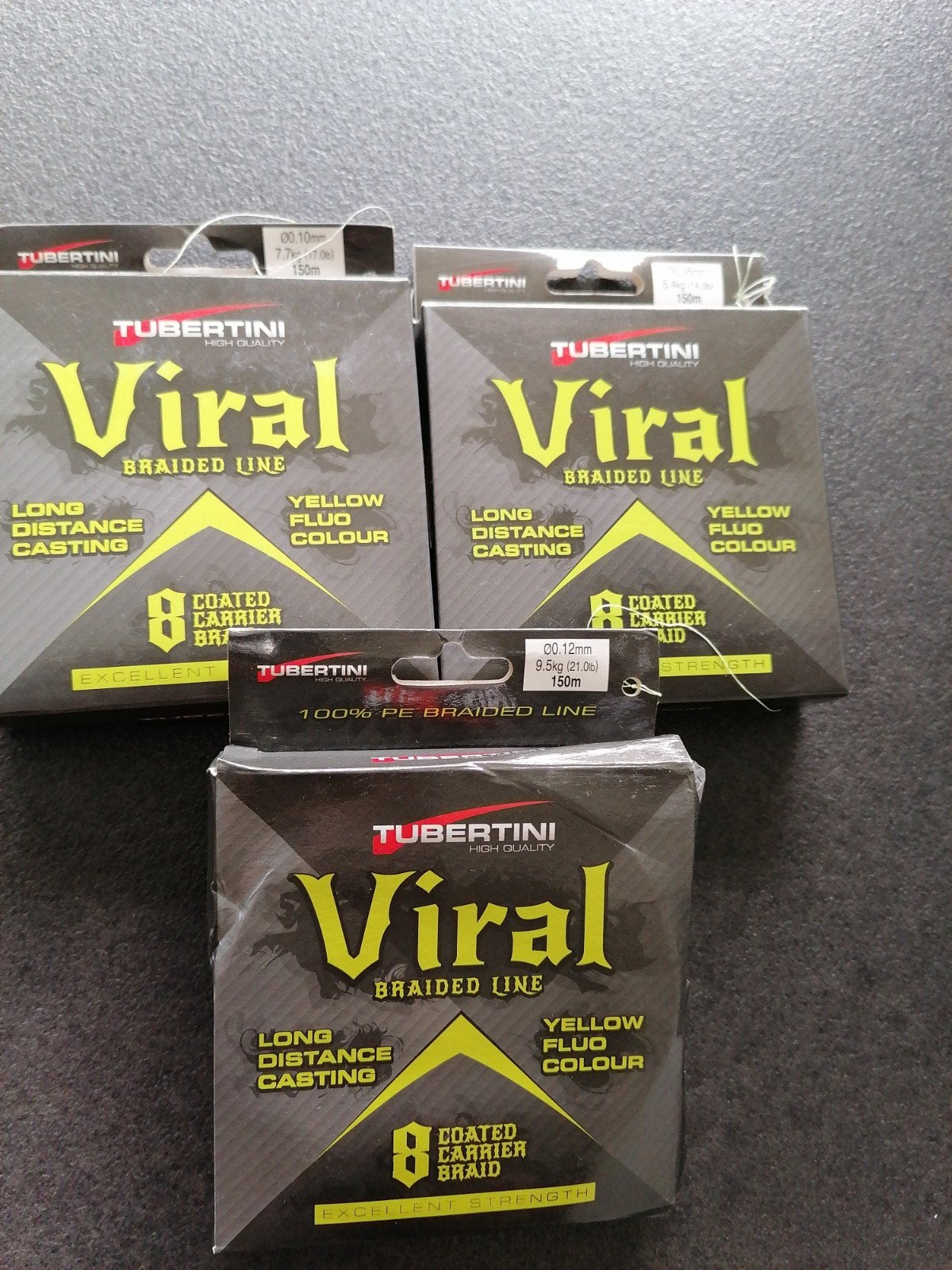 3x TUBERTINI VIRAL GEVLOCHTEN DRAAD. NIEUW. zie beschrijving, Watersport en Boten, Ophalen of Verzenden, Nieuw