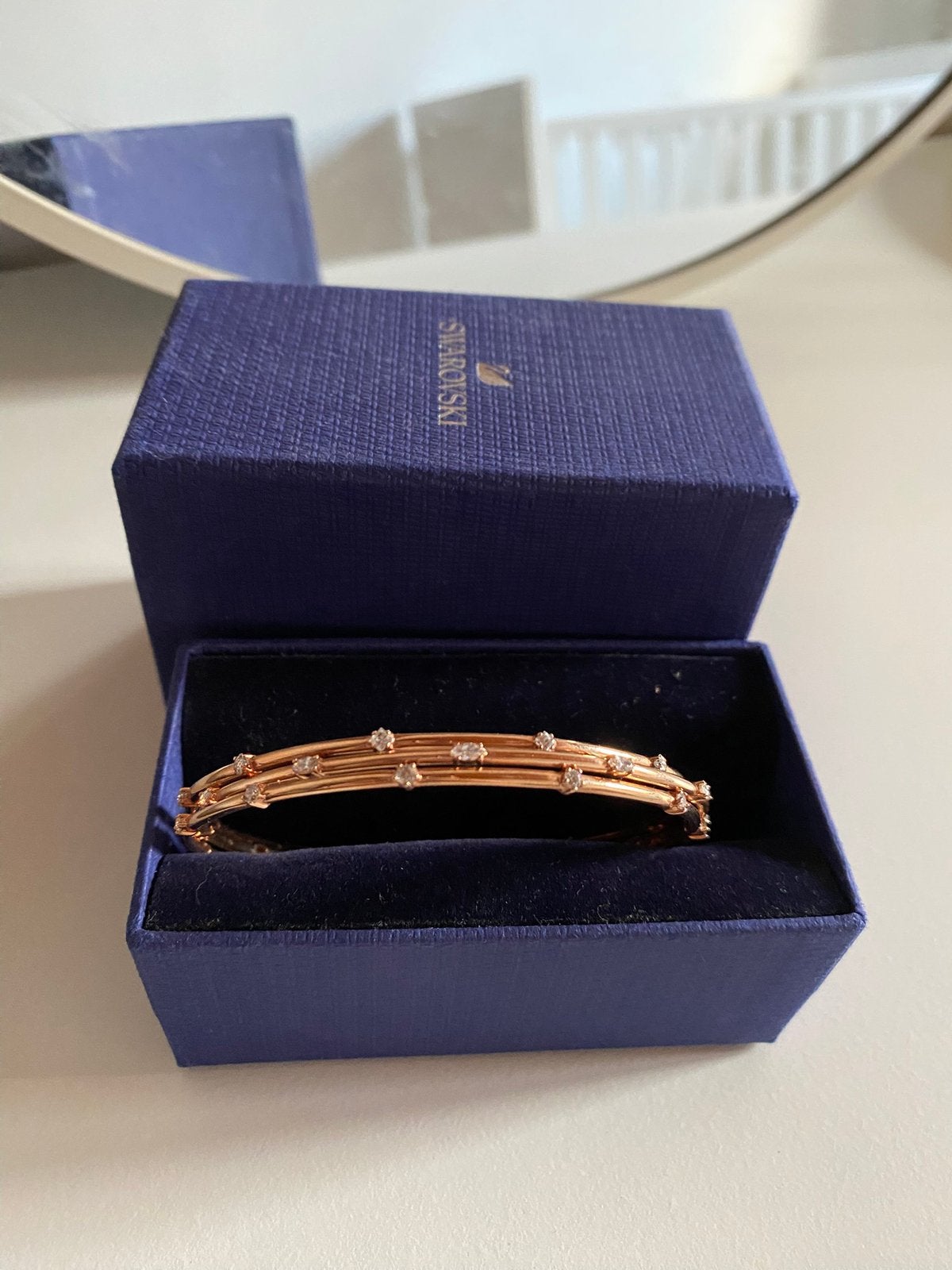 Swarovski Moonsun Bangle (Roségoudkleurig, Ophalen of Verzenden, Nieuw
