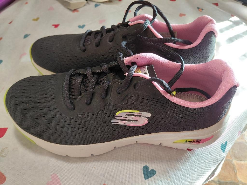 Schoenen, Ophalen, Skechers, Zwart, Nieuw