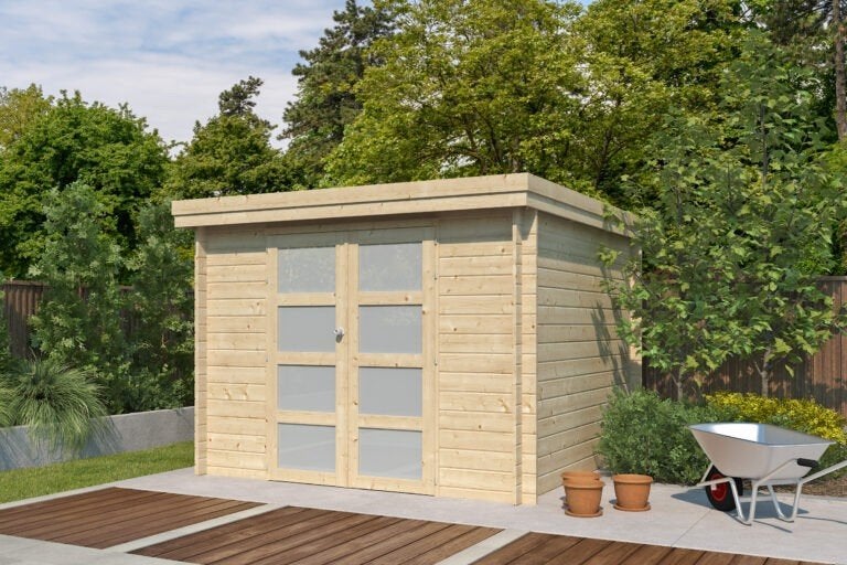 NOUVELLE cabane en rondins moderne 3702, Hobby & Loisirs créatifs, Envoi, Neuf