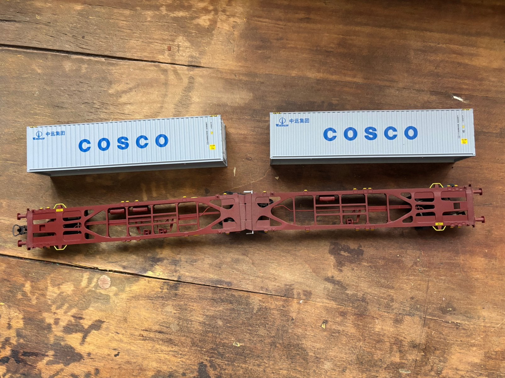ROCO HO dubbele containerwagen, Ophalen of Verzenden, Zo goed als nieuw, Wagon, Roco