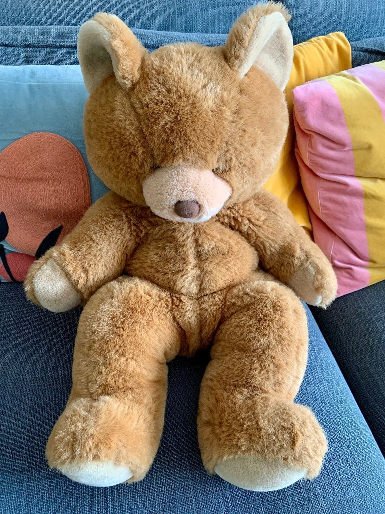 Teddybeer 75 cm, Enfants & Bébés, Jouets | Peluches, Brun, Enlèvement ou Envoi, Comme neuf, Moyen (20 à 80 cm)