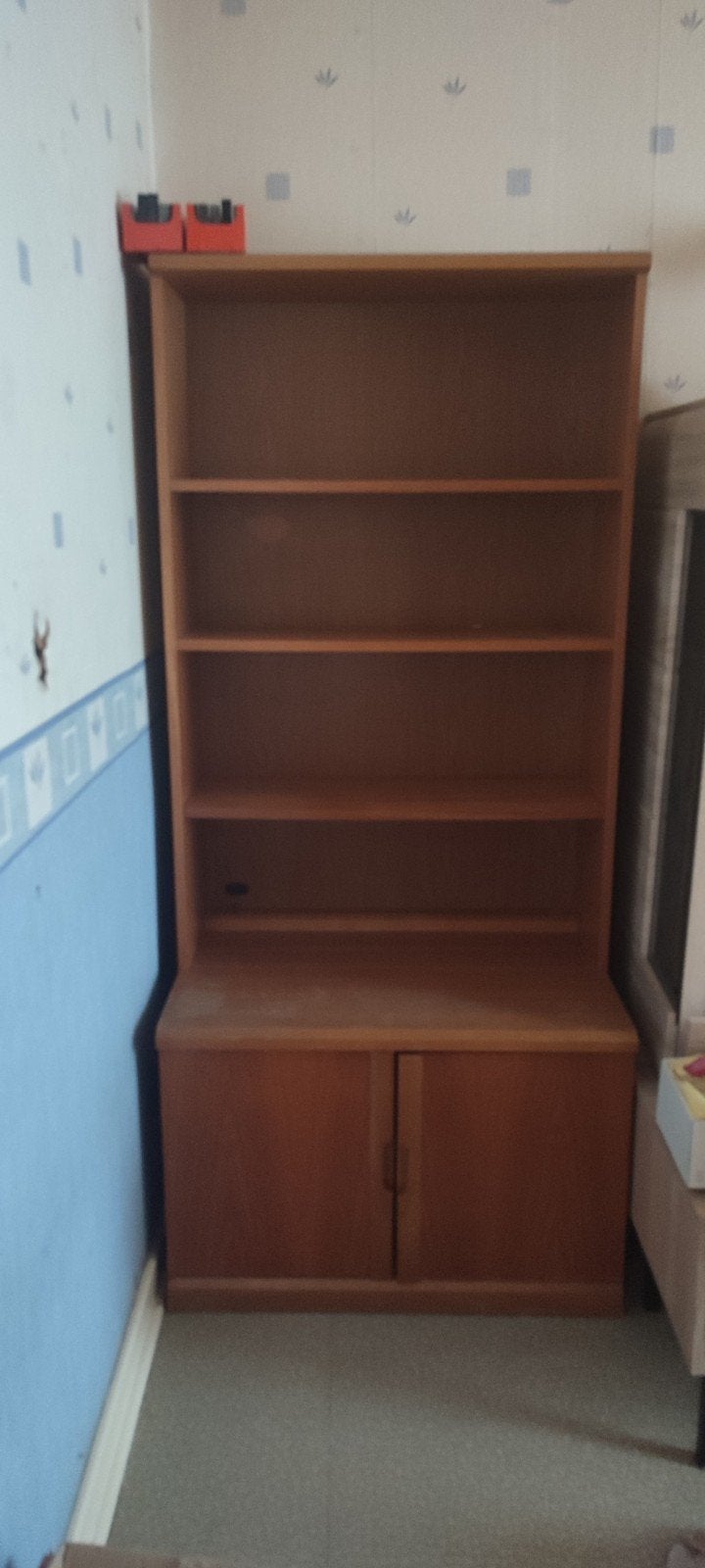 Bibliothèque avec armoire de rangement