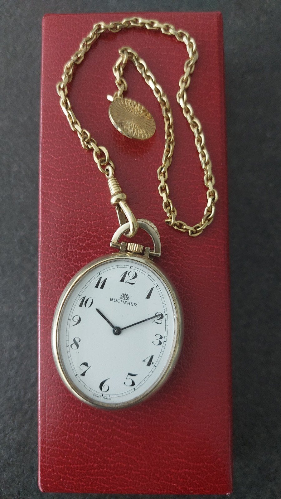 zakhorloge Bucherer Swis Made, Enlèvement ou Envoi, Montre de poche
