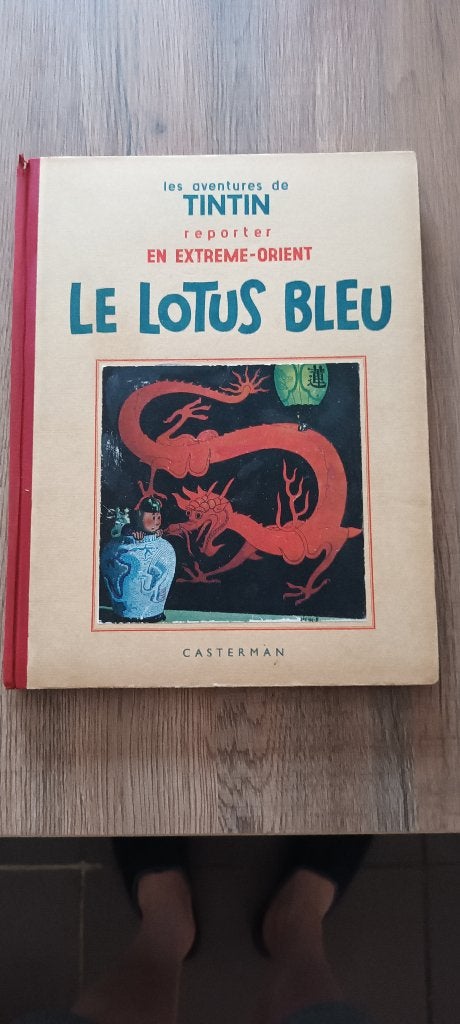 tintin reporter en extreme-orient le lotus blue T5 1939, Eén stripboek, Ophalen of Verzenden, Zo goed als nieuw, Hergé