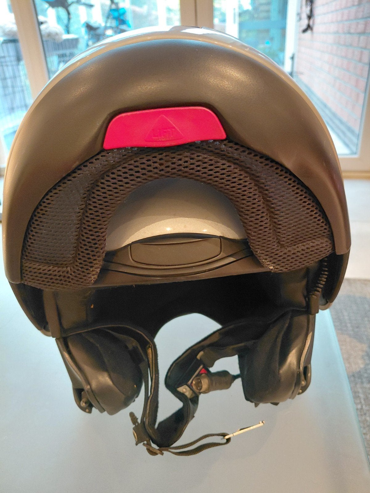 Casque gris BMW avec interphone, Motos, Enlèvement ou Envoi, Seconde main, Hommes