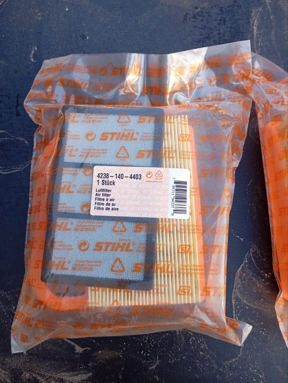 Luchtfilter Stihl ts 410 , TS 420, Ophalen