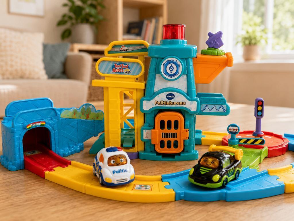 VTech Toet Toet Auto’s politiebureau met 3 auto's, Enfants & Bébés, Jouets | Vtech, Enlèvement, Comme neuf, 6 mois à 2 ans