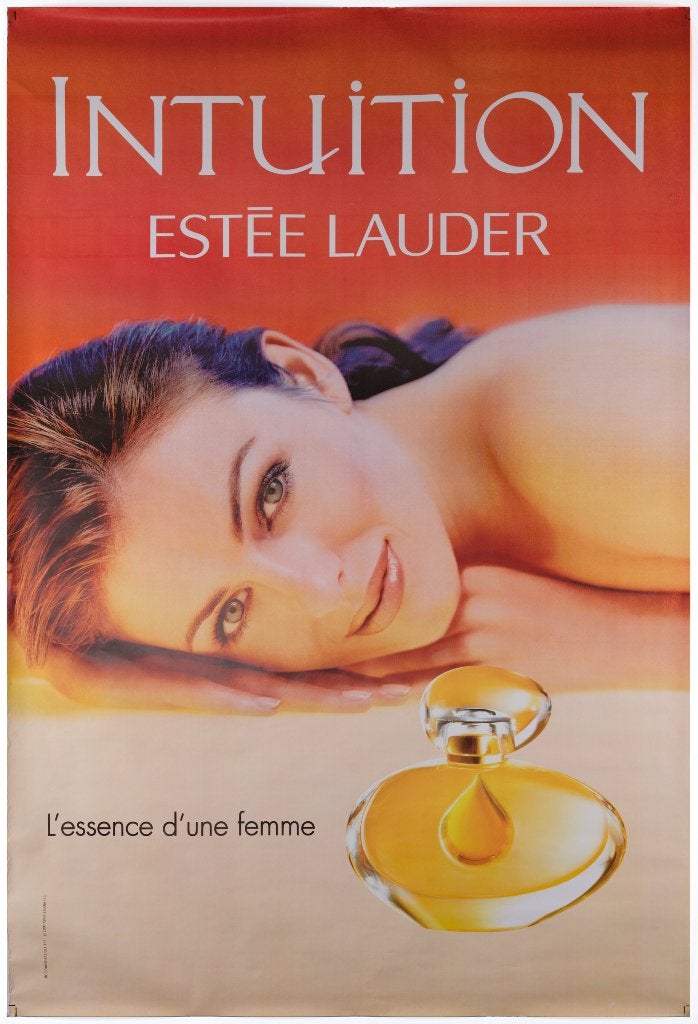 ESTEE LAUDER Intuition - Affiche - 170x120cm -PERFECTE STAAT, Ophalen of Verzenden, Zo goed als nieuw, Overige typen