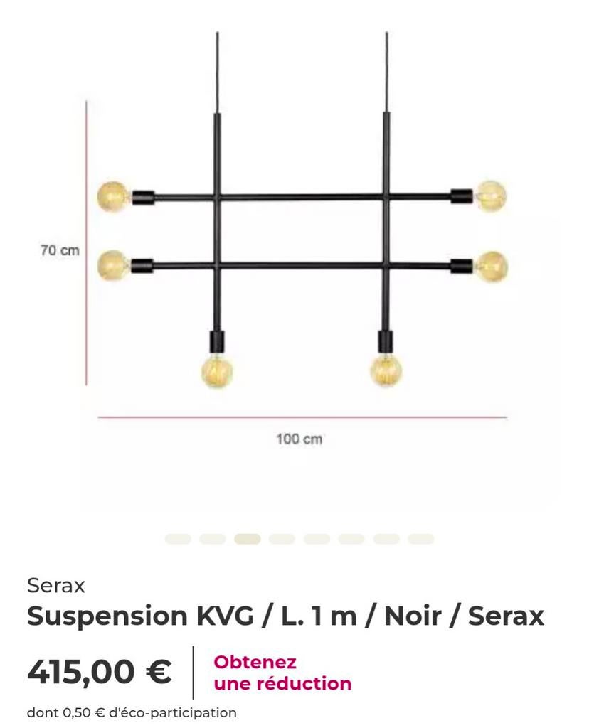 Luminaire neuf industriel valeur 415 euros, Maison & Meubles, Enlèvement ou Envoi