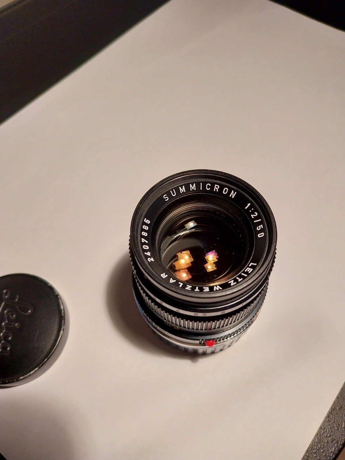 objectif 50mm f2 Leica M summicron V3 en excellent état, Enlèvement ou Envoi, Leica