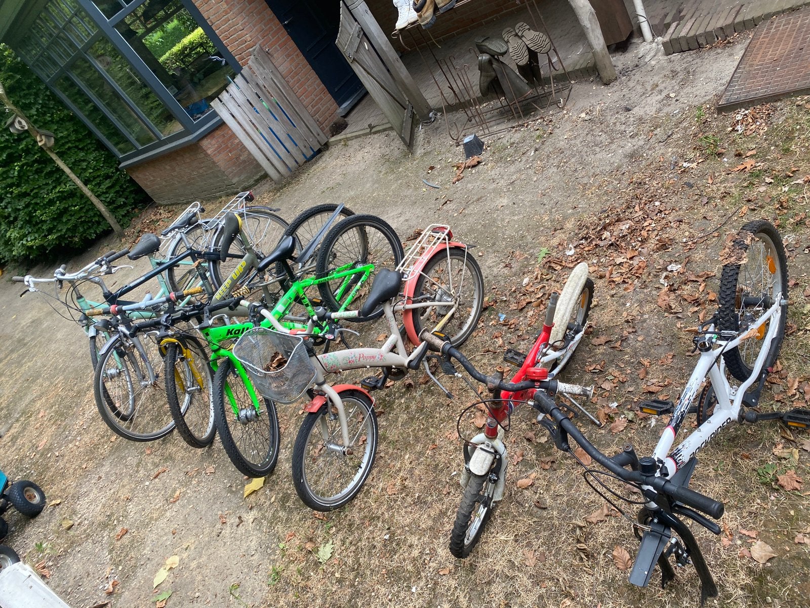 Lot van 7 fietsen — volwassen, jeugd & kinderen, Fietsen en Brommers, Fietsen | Heren | Herenfietsen, Gebruikt, Velgrem, Versnellingen