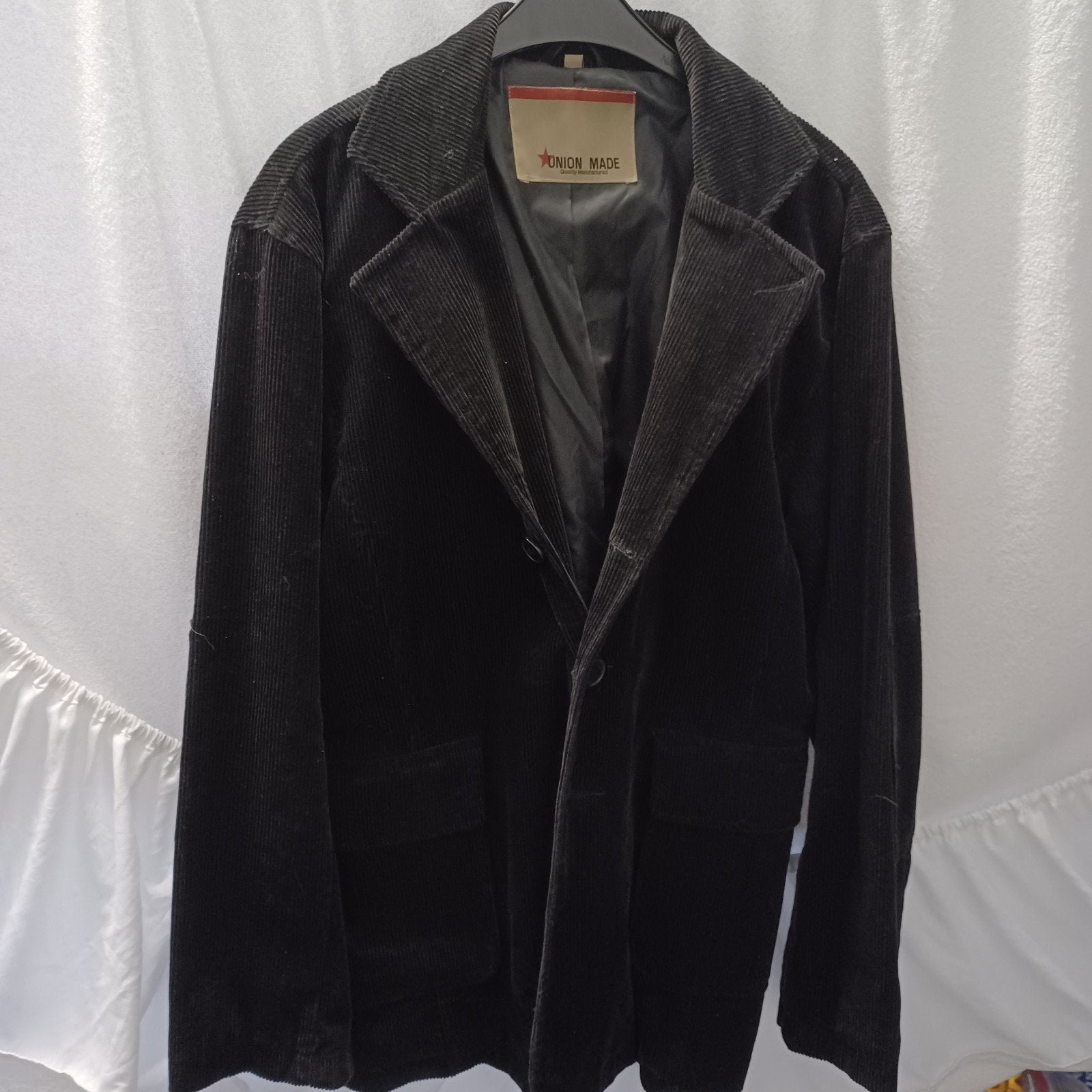 fluwelen vest large, Kleding | Heren, Ophalen, Zo goed als nieuw, Maat 52/54 (L), Blauw