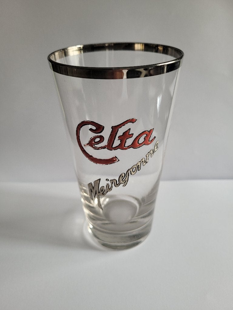 verre à bière émaillé celta meiresonne, Enlèvement ou Envoi, Utilisé, Verre ou Verres, Autres marques