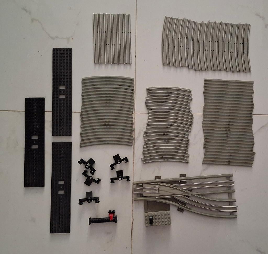 Lot vintage lego pour Train vintage 4,5V / 12V 1970 1980, Enlèvement ou Envoi, Utilisé, Autres types, Lego