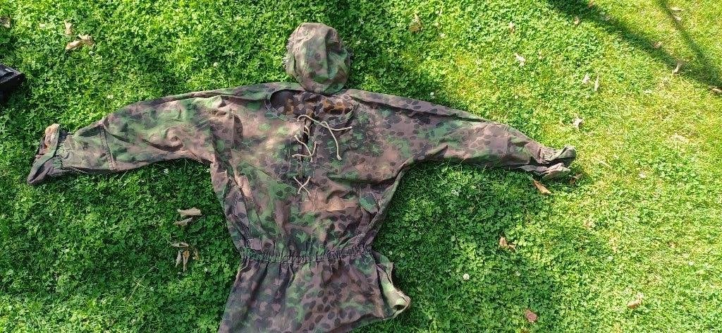 Camouflage jas, militaria, WO2, uniform, leger, Verzamelen, Ophalen of Verzenden, Landmacht, Kleding of Schoenen