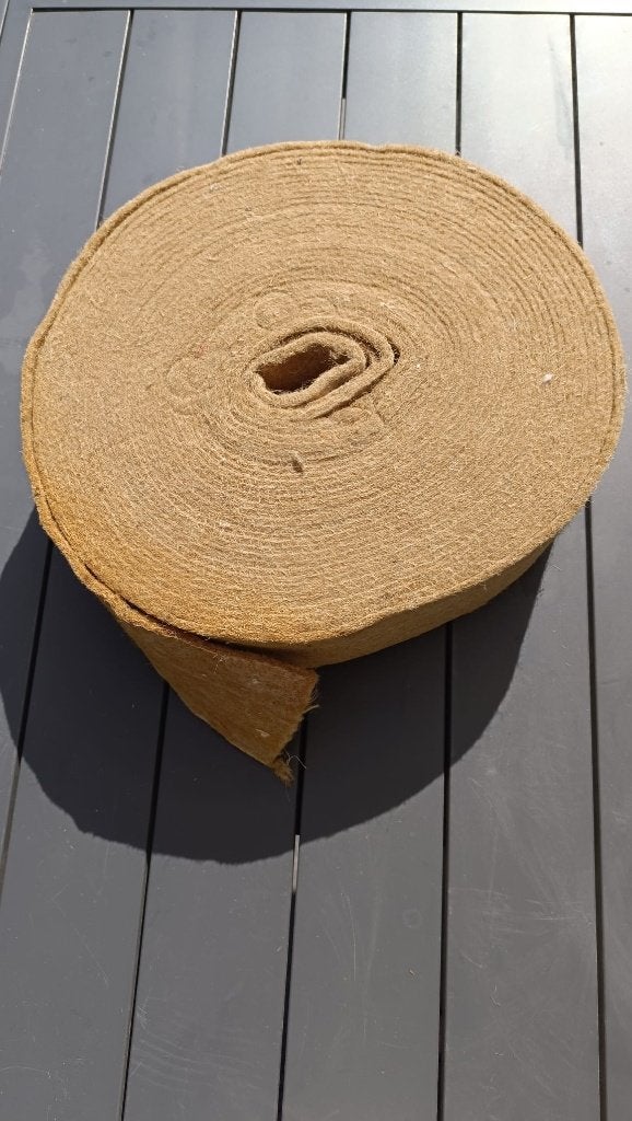 Rouleau jute antibruit 10cm x 30m, Bricolage & Construction, Isolation & Étanchéité, Enlèvement, Utilisé, Isolation des murs